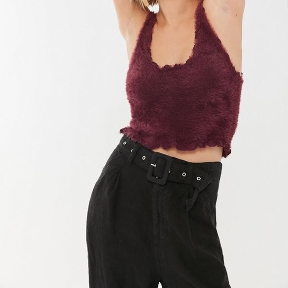 uo lena fuzzy cropped tank top - Picture 3 of 4